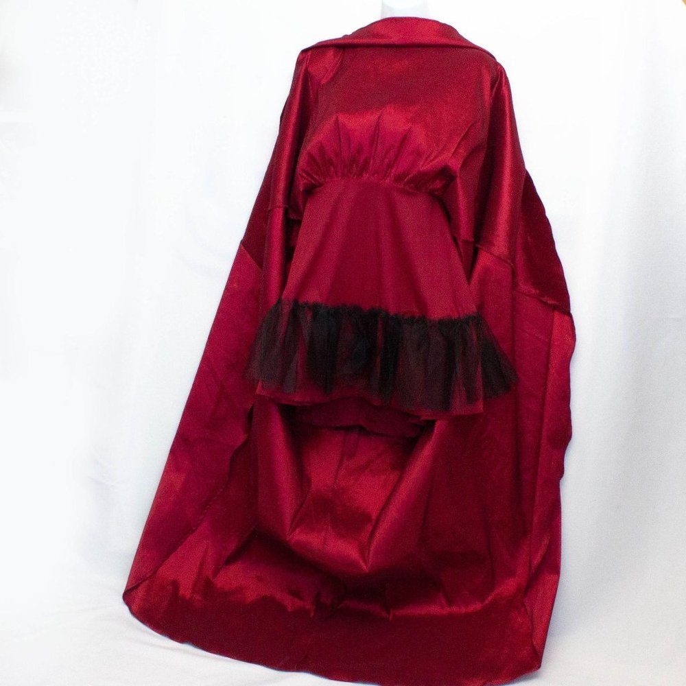 B. Darlin High Low Ruby Red Gold Metallic Dress - Picture 3 of 9